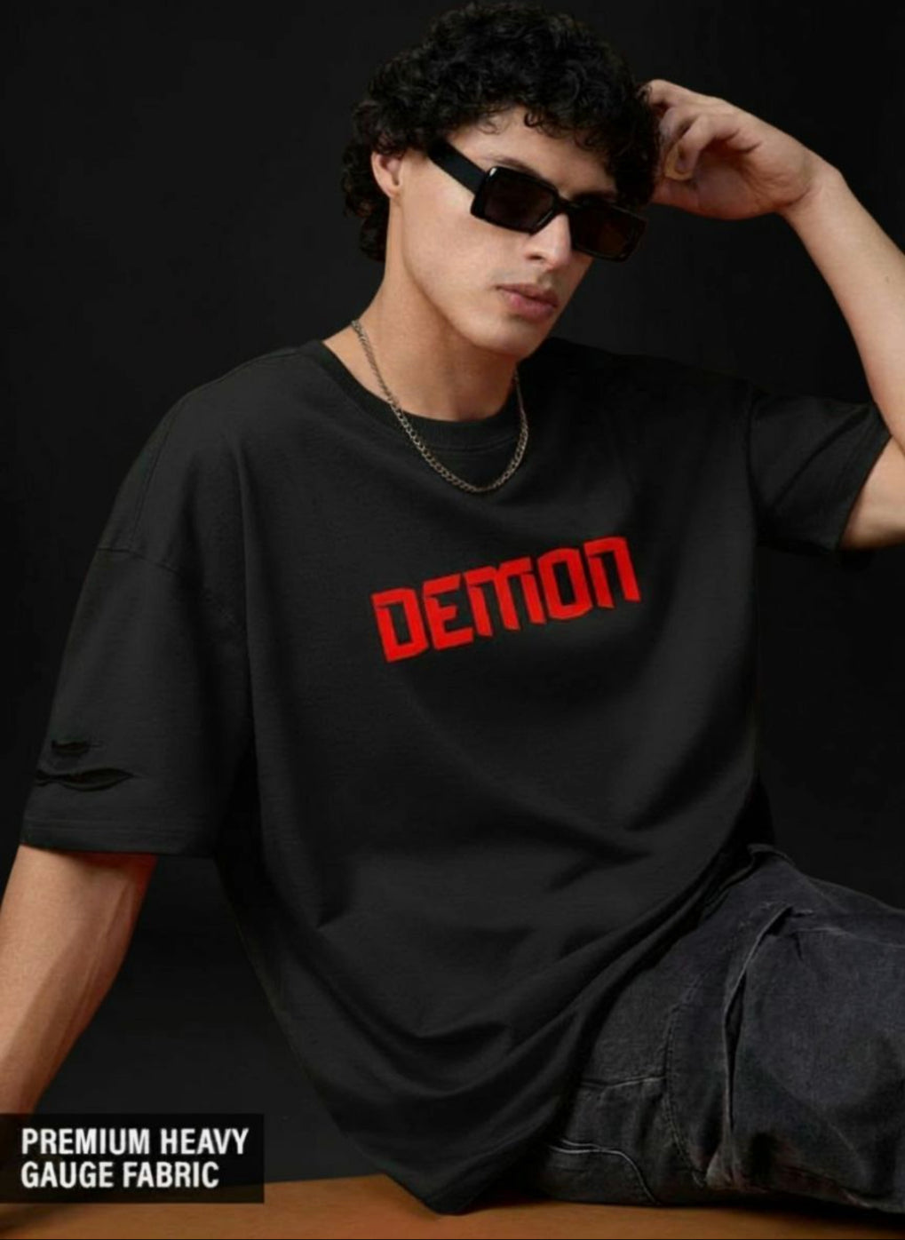 Demon Spirit Oversized T-Shirt – Japanese Oni Warrior Edition
