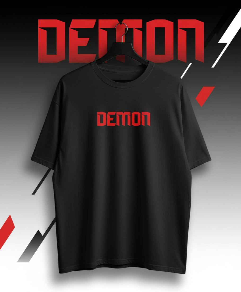 Demon Spirit Oversized T-Shirt – Japanese Oni Warrior Edition