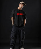 Demon Spirit Oversized T-Shirt – Japanese Oni Warrior Edition